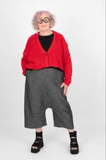 Sort Aarhus Denim Look Trousers