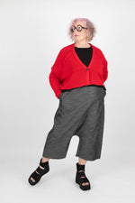 Sort Aarhus Denim Look Trousers