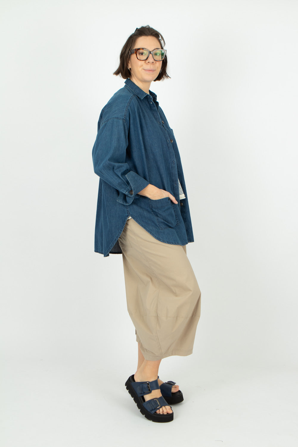Estudio Viva Celeste Denim Shirt