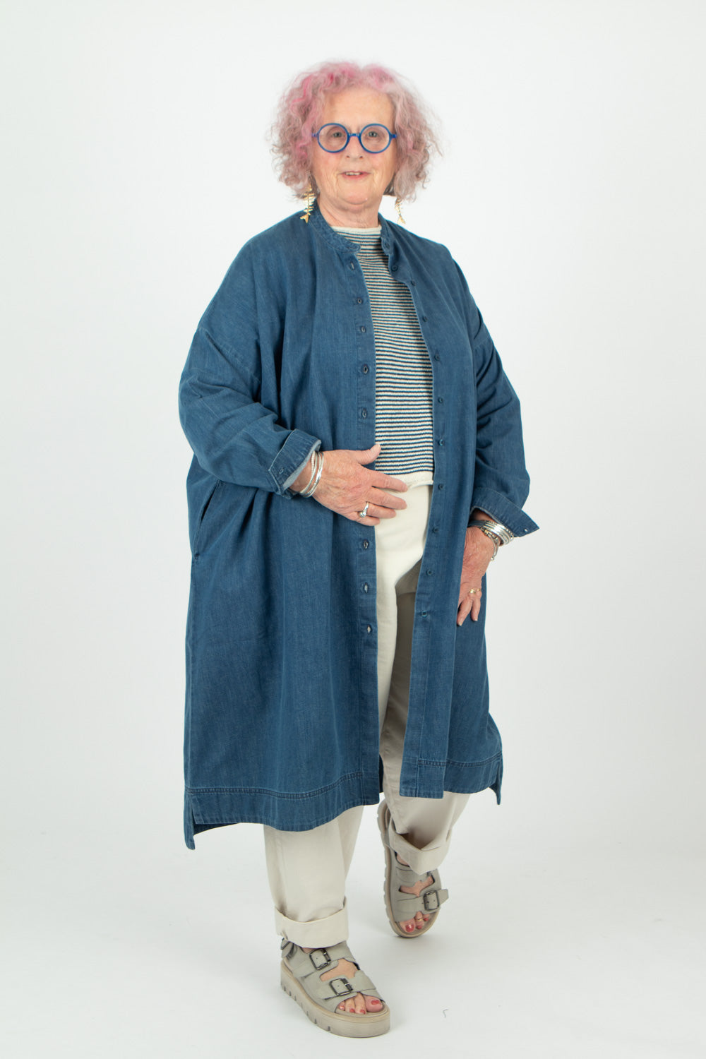 Estudio Viva Wivina Denim Shirt Dress