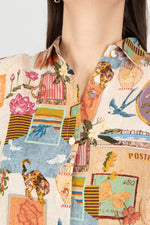 Yavi Salome Linen Shirt Dress