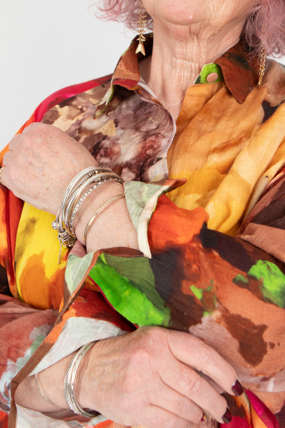 Yavi Salome Linen Shirt Dress