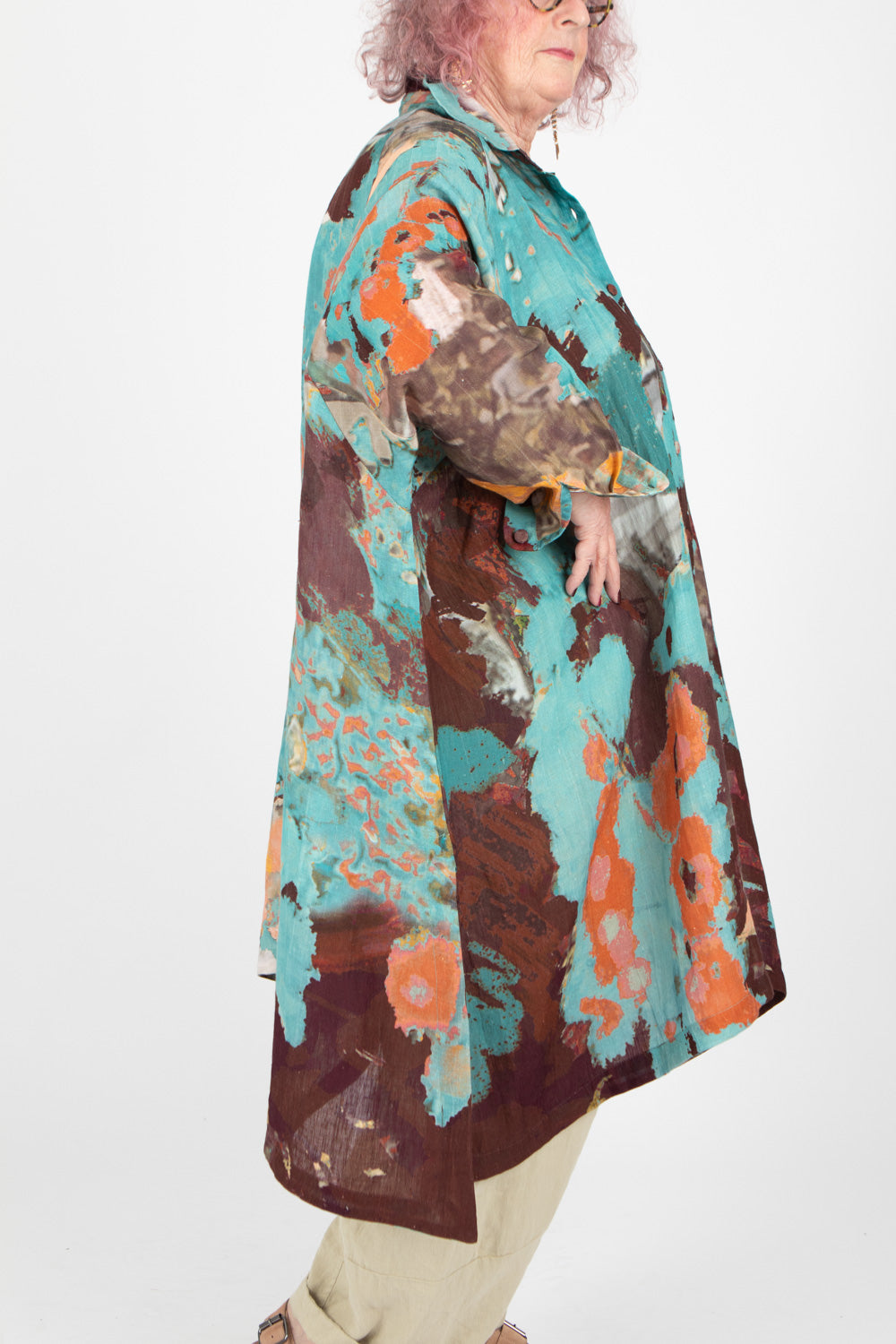 Yavi Salome Linen Shirt Dress