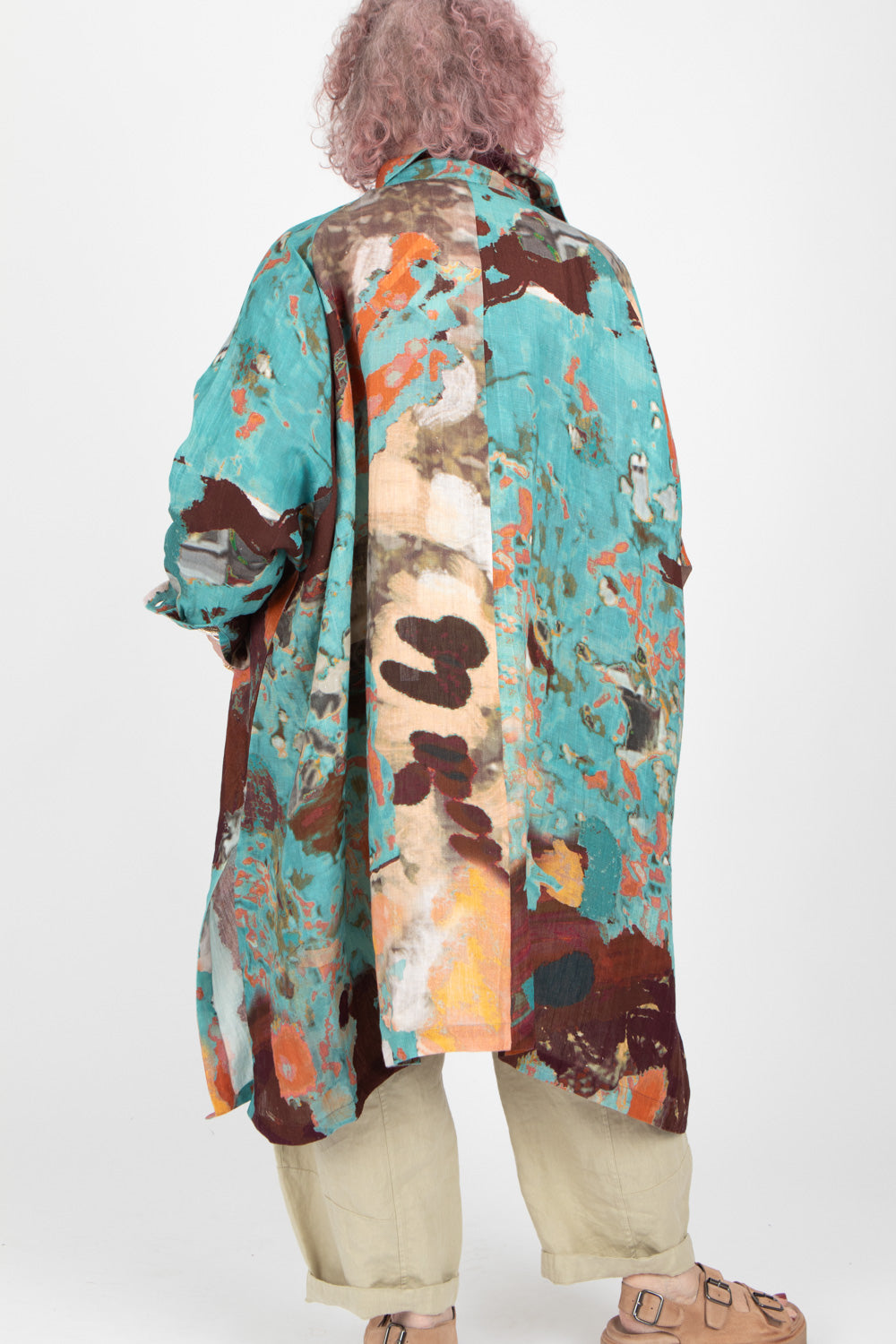 Yavi Salome Linen Shirt Dress