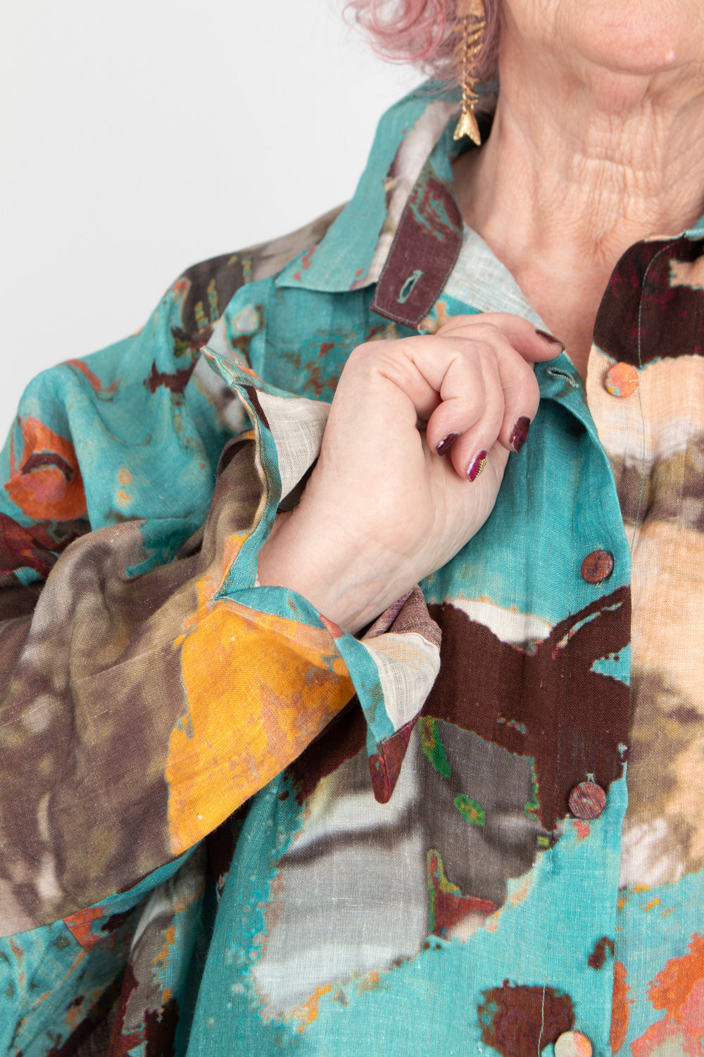 Yavi Salome Linen Shirt Dress