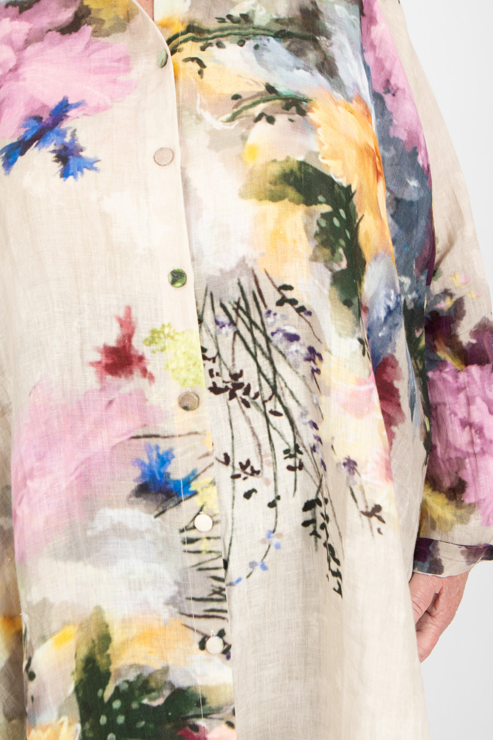 Yavi Salome Linen Shirt Dress