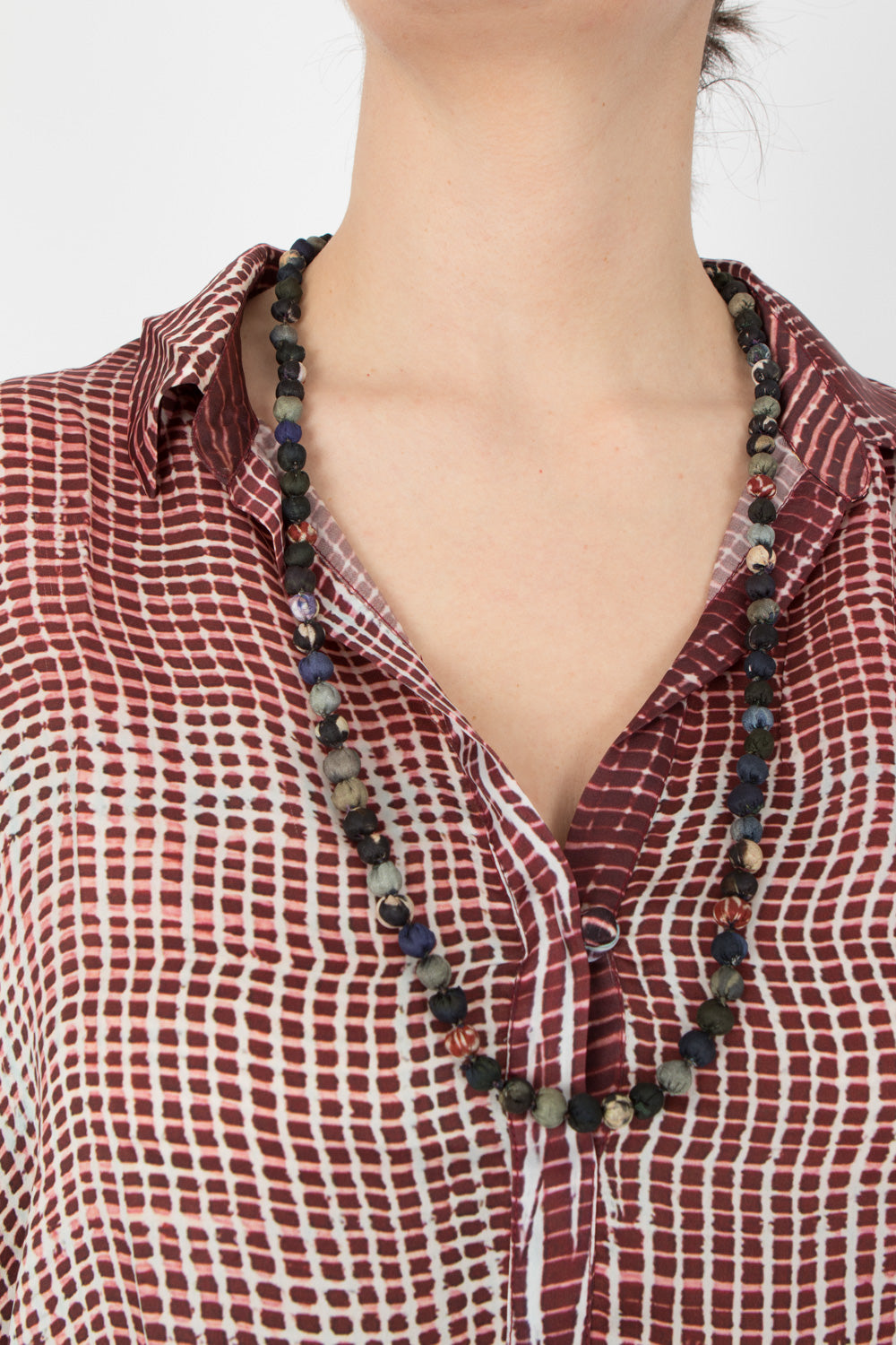 Yavi Silk Ball Necklace