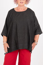 Estudio Viva Rosa Denim Top