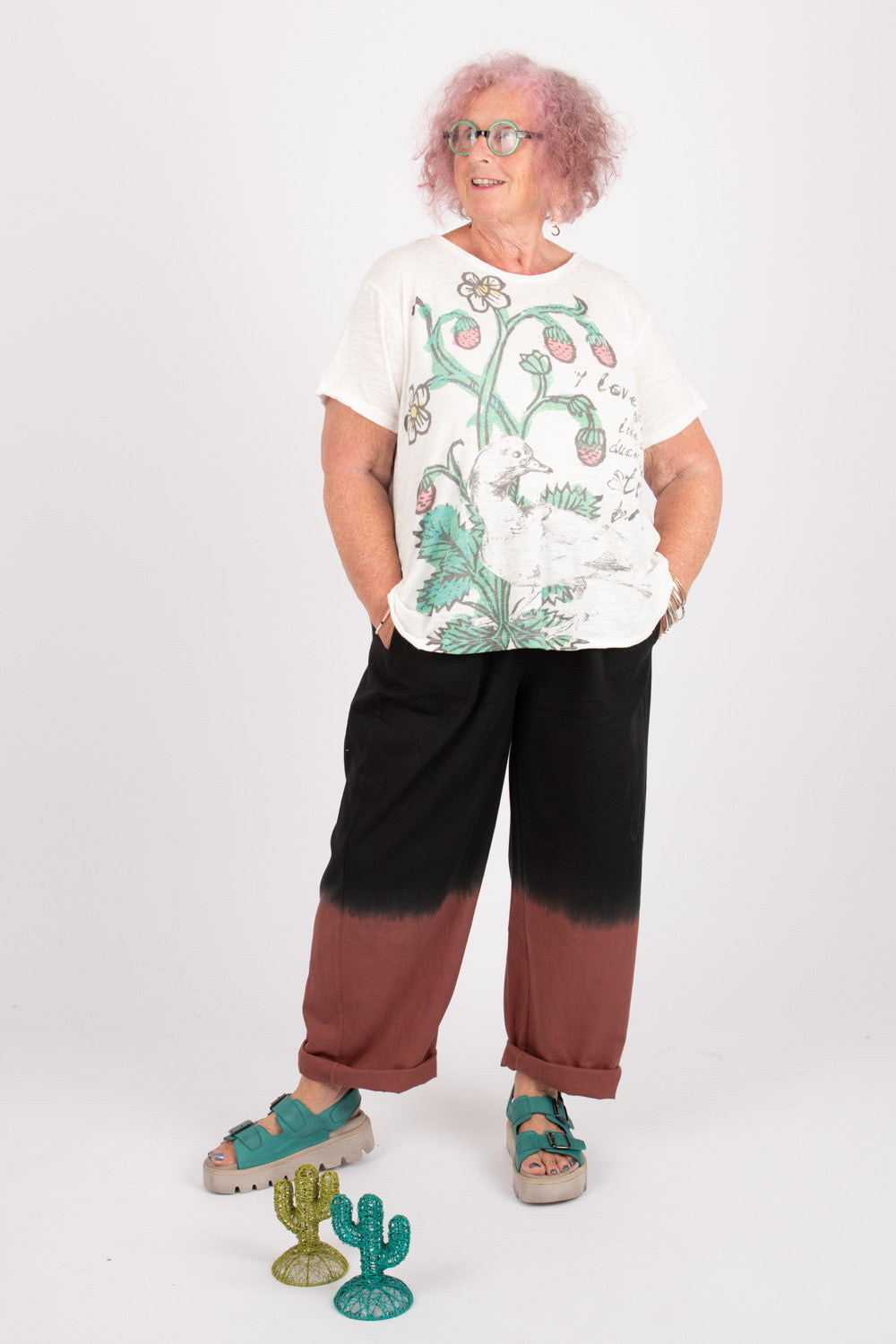 Magnolia Pearl Ducks Love Strawberries T