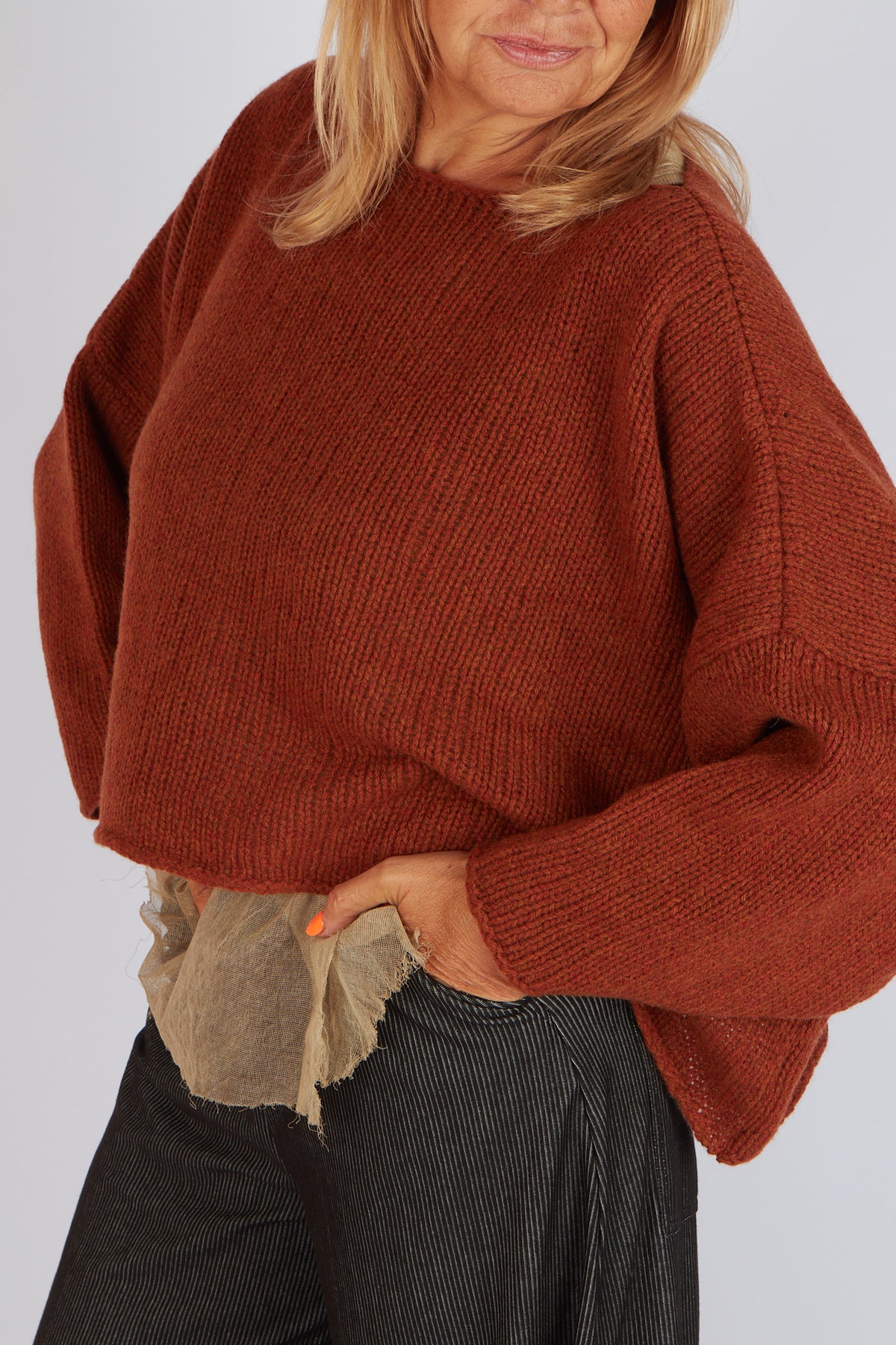 Sort Aarhus Soline Knitted Top