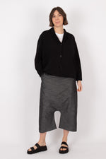 Sort Aarhus Denim Look Trousers