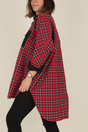 wk100213 - WENDYKEI Tartan Shirt @ Walkers.Style buy women's clothes online or at our Norwich shop.
