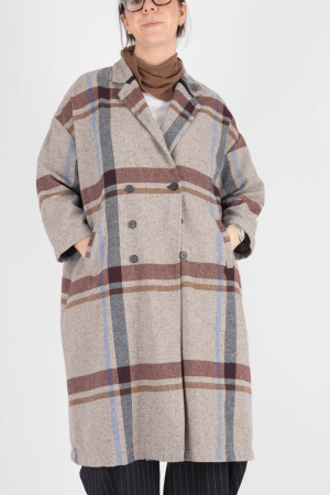 wk100224 - WENDYKEI Oversize Wool Coat @ Walkers.Style buy women's clothes online or at our Norwich shop.