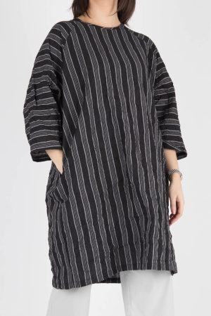 wk105183 - WENDYKEI Striped Midi Dress @ Walkers.Style buy women's clothes online or at our Norwich shop.