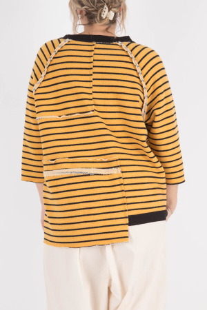 wk105198 - WENDYKEI Striped Sweatshirt @ Walkers.Style buy women's clothes online or at our Norwich shop.