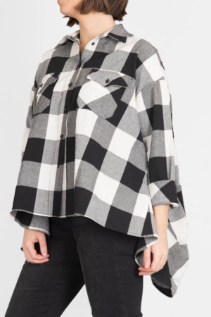 wk230386 - WENDYKEI Checked Shirt @ Walkers.Style buy women's clothes online or at our Norwich shop.