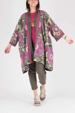 mp235116 - Magnolia Pearl Applique Hippie Coat @ Walkers.Style buy women's clothes online or at our Norwich shop.
